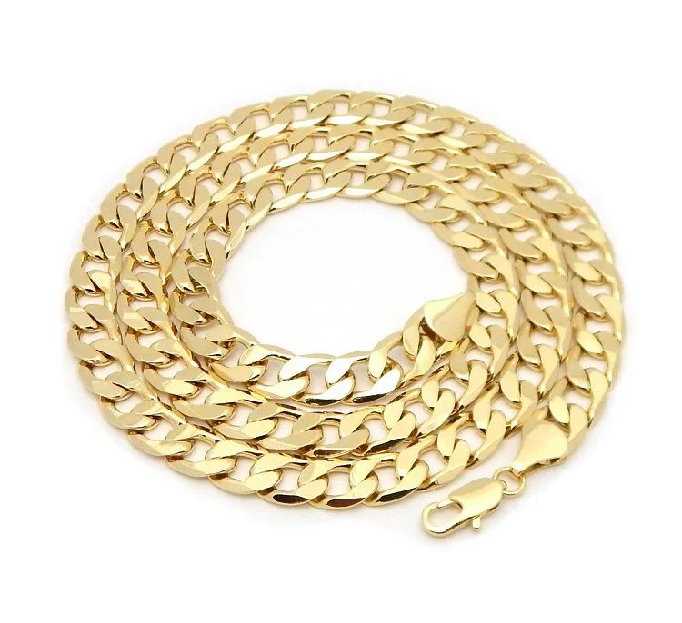 New 9mm Gold-Filled Cuban Curb Chain – 24 Inches - Image 2